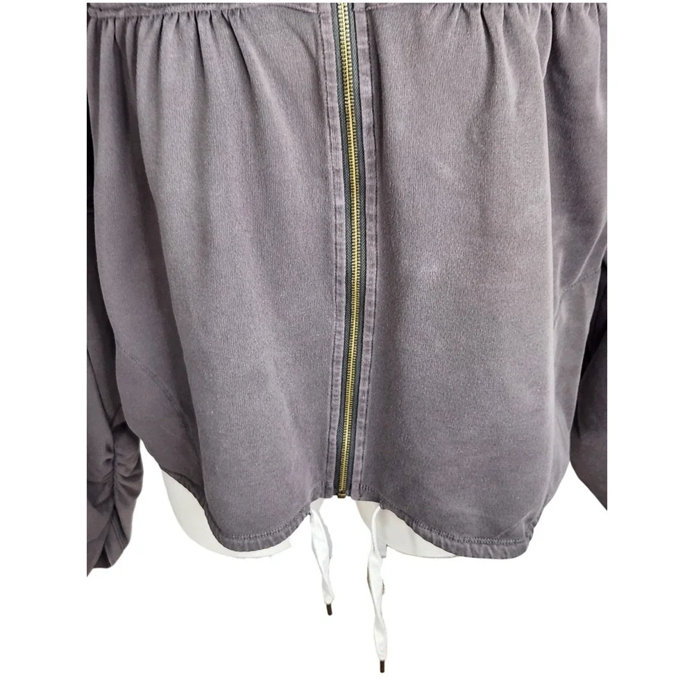 Young Fabulous‎ & Broke YFB Hoodie Size Medium Gray Full Zip Sweatshirt Comfy